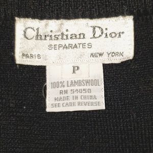 🖤 Christian Dior 100% Lambswool Skirt Black P DIOR  Petite Vintage 🖤